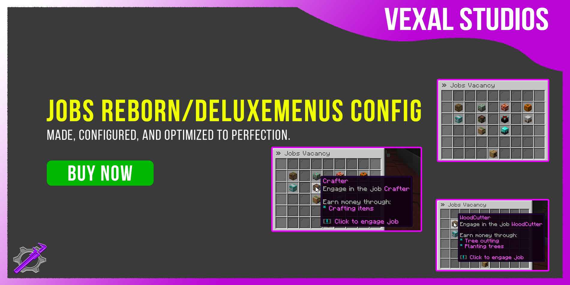 Jobs Reborn + Deluxe Menus Config Banner