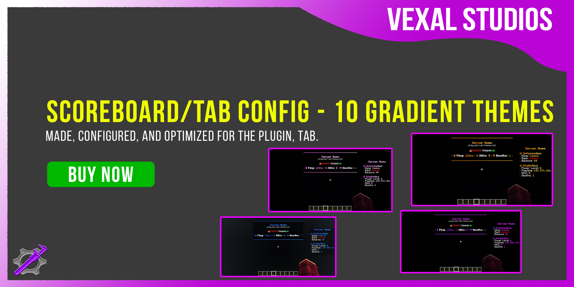 TAB Config - 10 Gradient Themes Banner