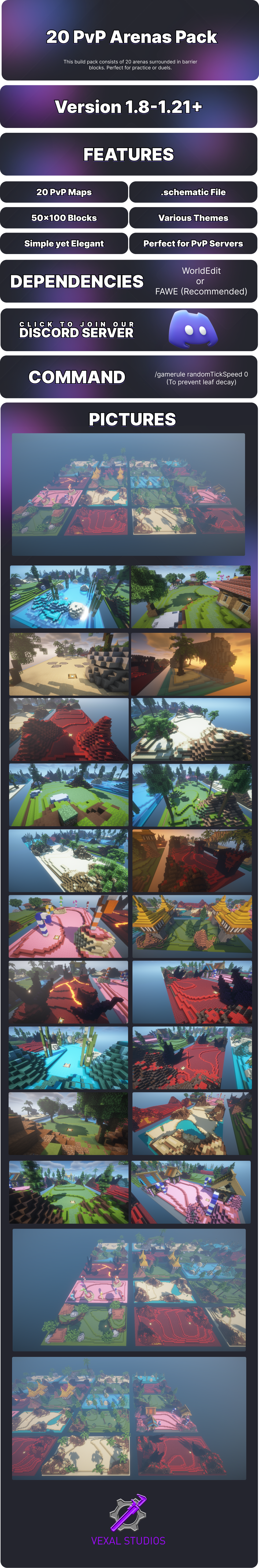 20 Practice Arenas Build Pack Thread Image